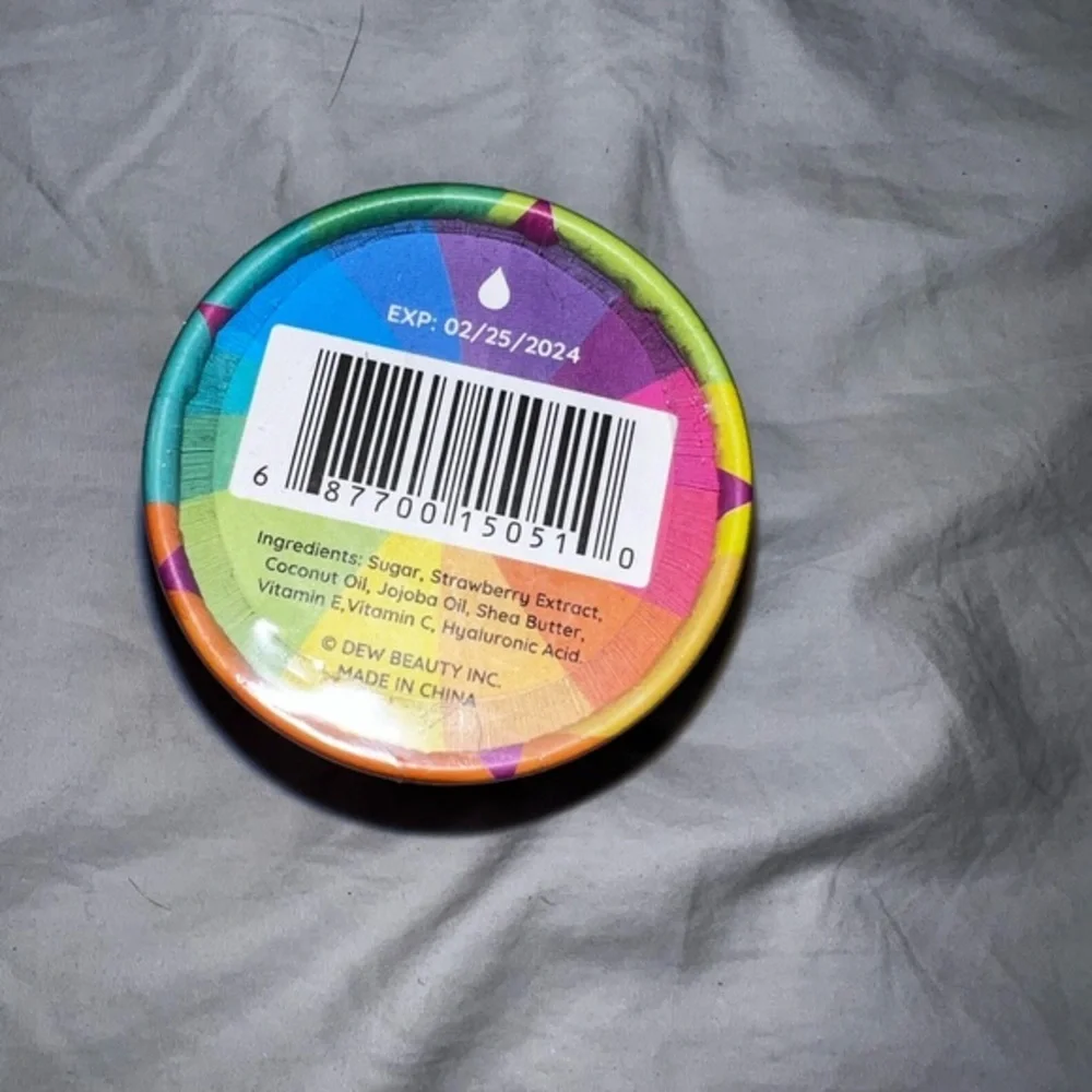 Dew of the Gods Froze lip scrub blessed for the gift of forgiveness new box